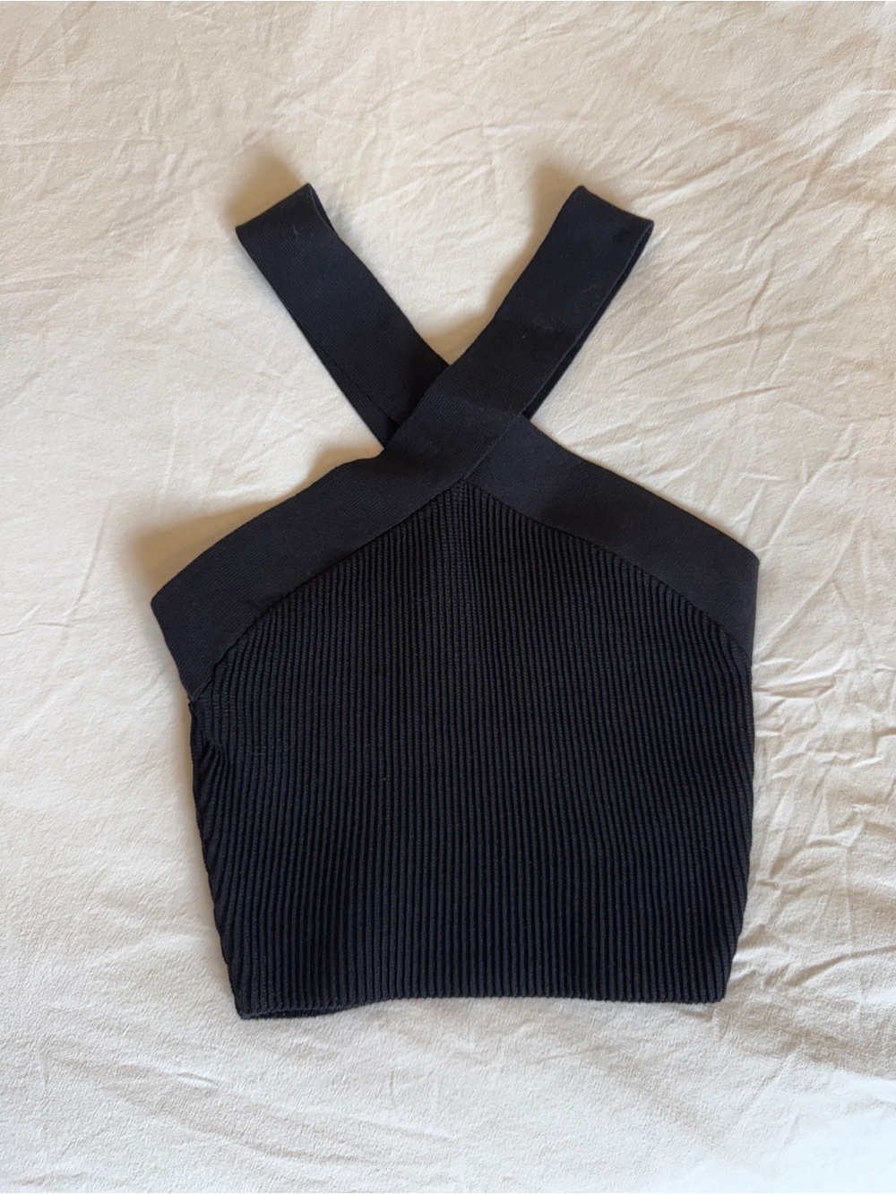 Aritzia Black Ribbed Tank Top